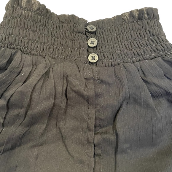 NWT Joie Black Smocked Neck Top - Picture 6 of 13